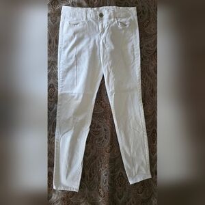 Womens white stretch jeans